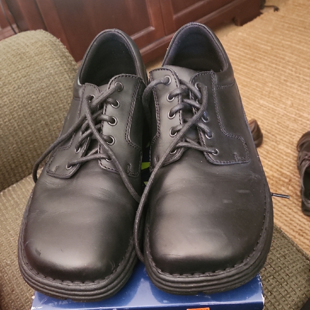 Rockport Classic Black Leather Oxfords Mens Size 13